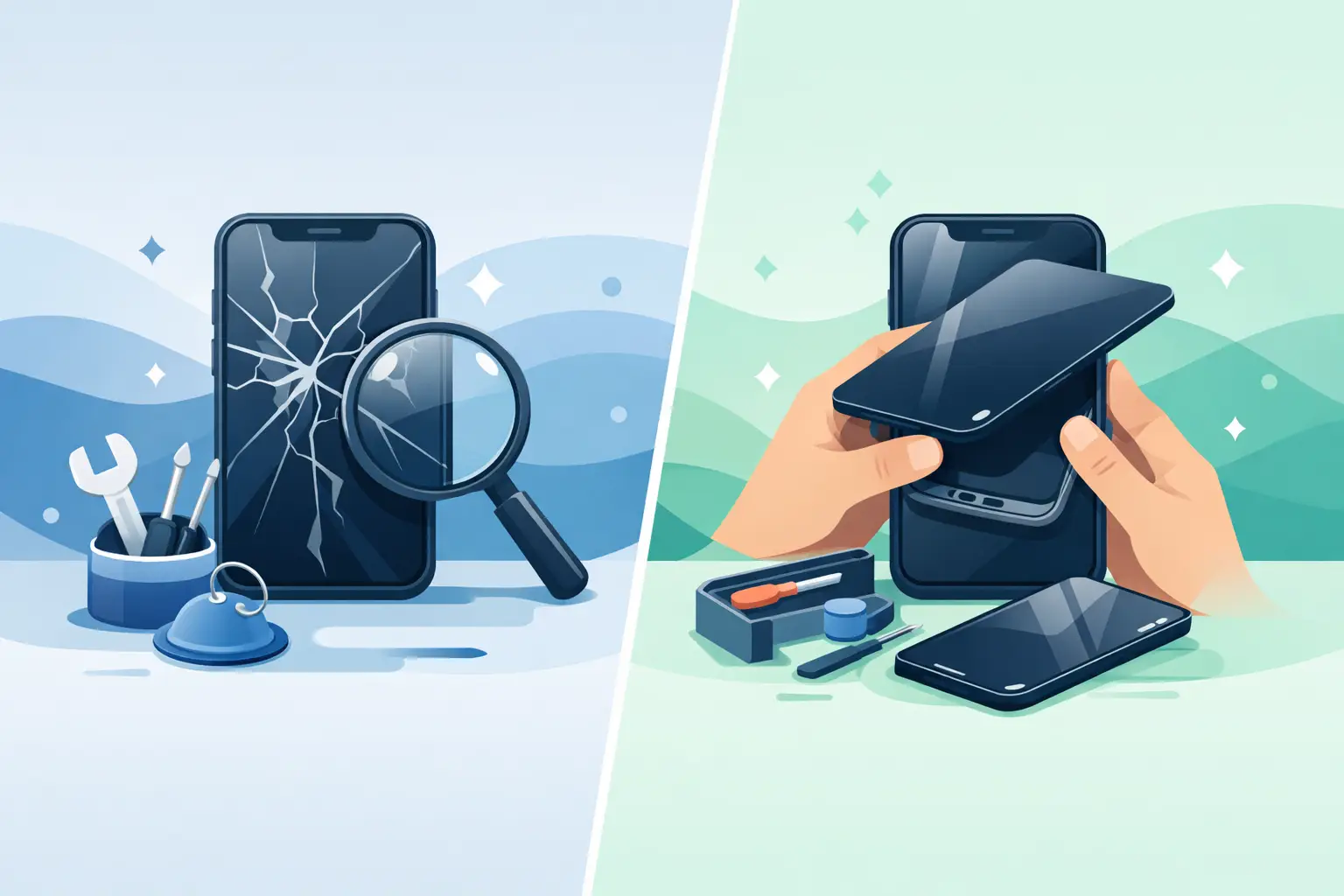 iPhone Screen Repair vs Replacement