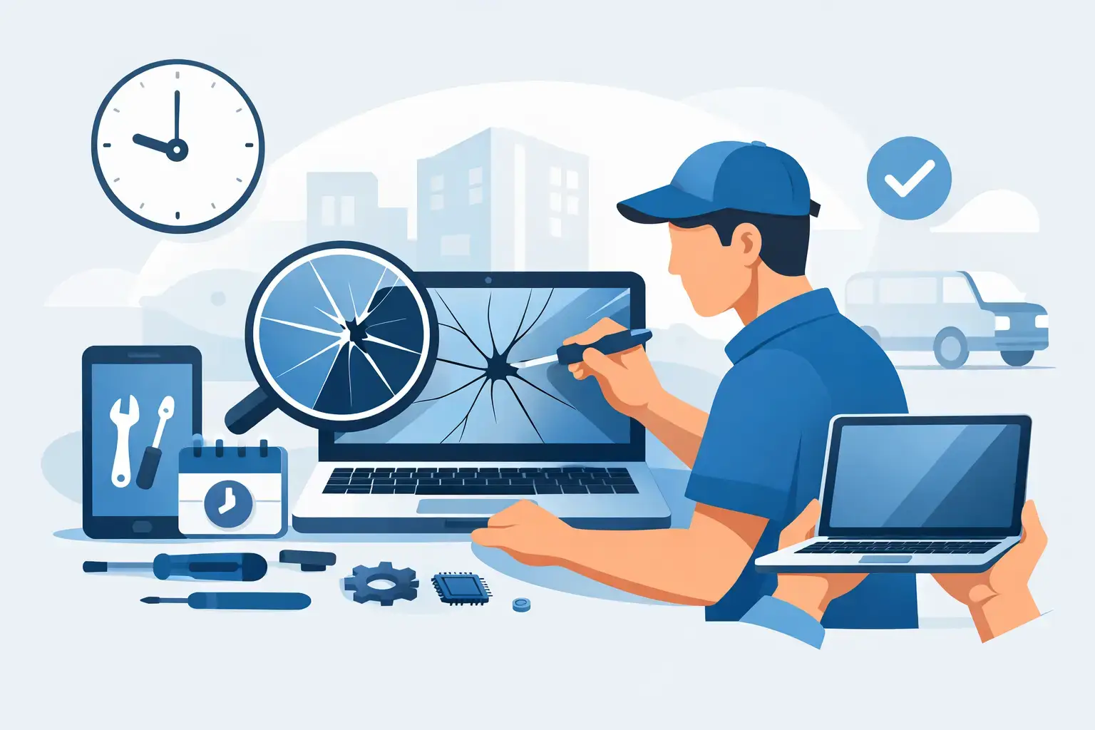 Same Day Screen Repair Laptop Service